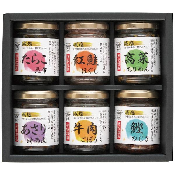 [酒悦]減塩佃煮・惣菜瓶詰詰合せ