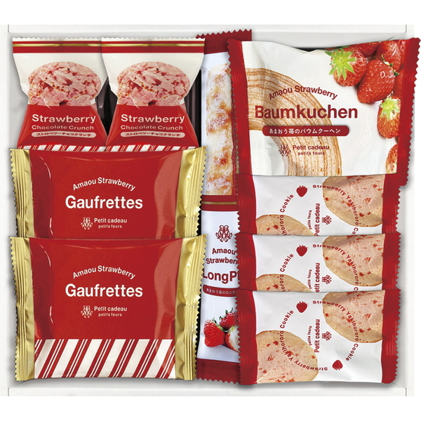 【最短発送可能】あまおう苺バウムクーヘン&プチガトー　ギフトボックス
