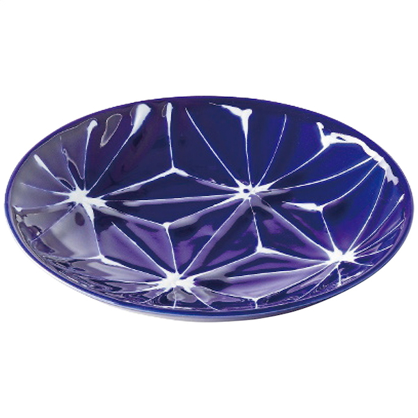 波佐見焼 琉璃 小皿 麻の葉