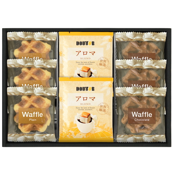 ドトールコーヒー&2種類のベルギーワッフルコンボ