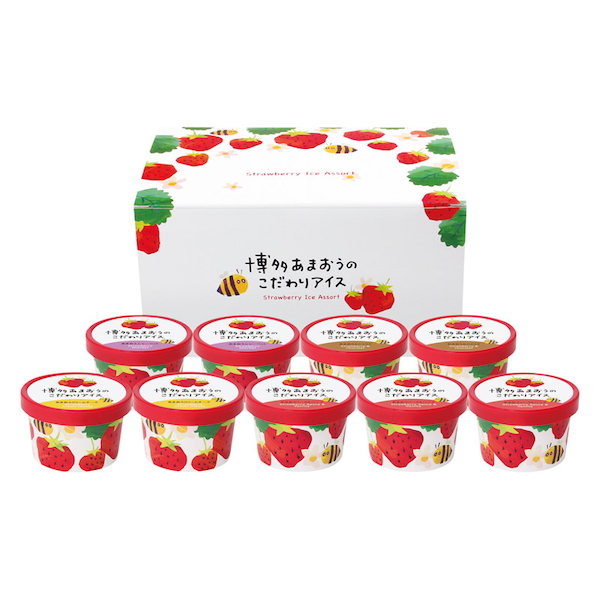 博多あまおうのこだわりアイス【直送品】【送料込】