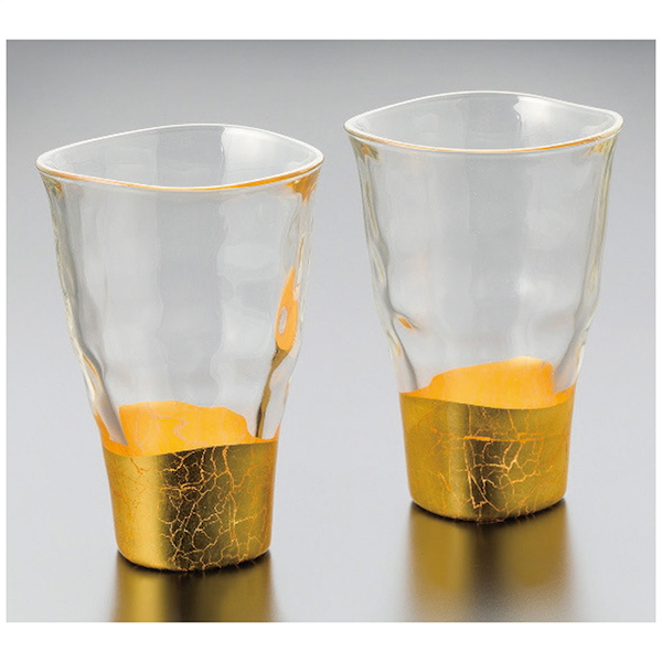 [箔一]貫入タンブラーグラス2客セット