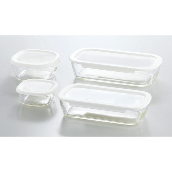 [HARIO]耐熱ガラス製保存容器4点セット