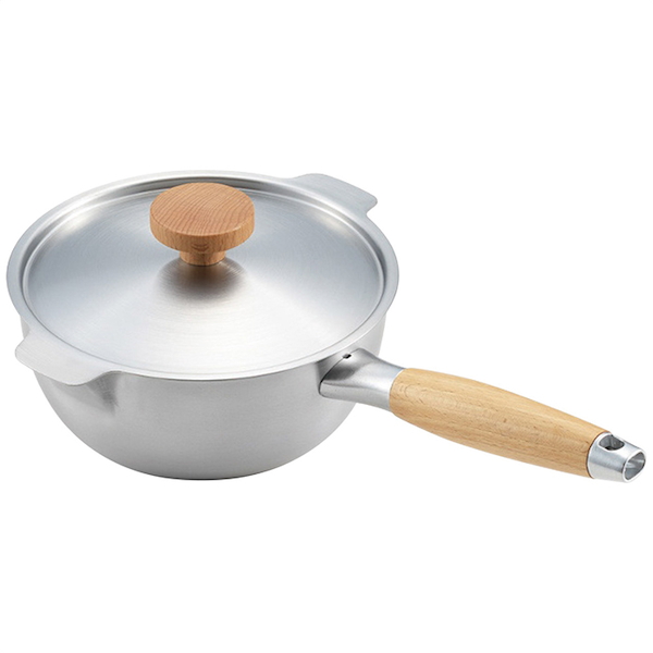 アイカタ 両口ステンレス雪平鍋18cm