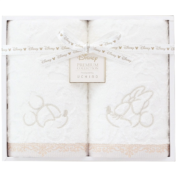 ディズニー　プレミアム フェイスタオル2枚セット