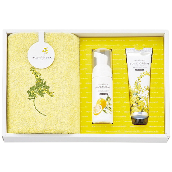 ミアミモザ ウォッシュタオル＆コスメセット