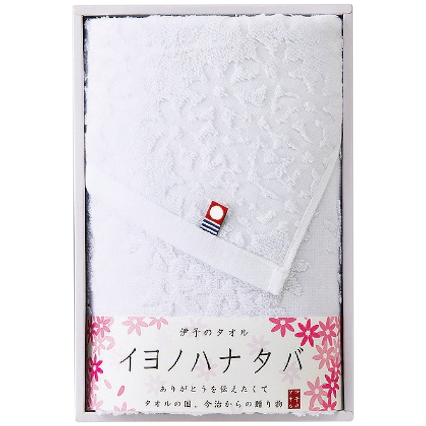 [イヨノハナタバ]フェイスタオル ホワイト