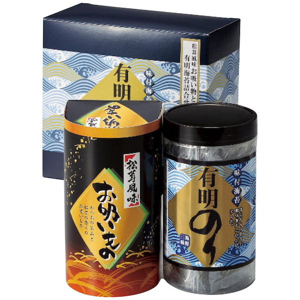 有明のり・永谷園松茸風味お吸い物詰合せ