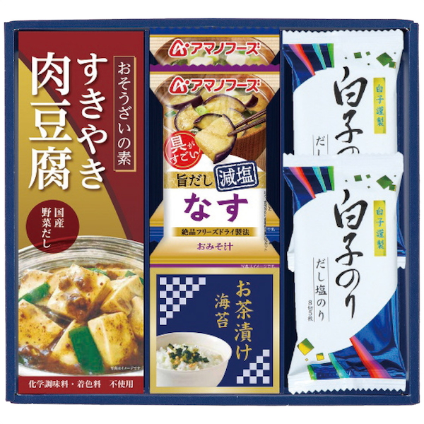 [味之庵]キッコーマン＆アマノフーズ＆白子のり詰合せ