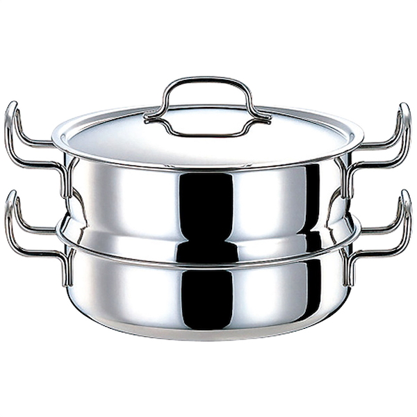 [ジオ･プロダクト]全面7層 蒸し器付鍋25cm