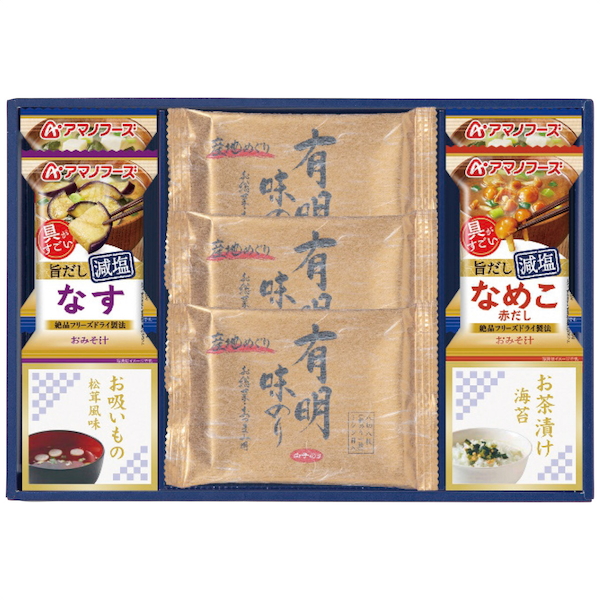 [味之庵]永谷園＆白子味のり＆アマノフーズ詰合せ