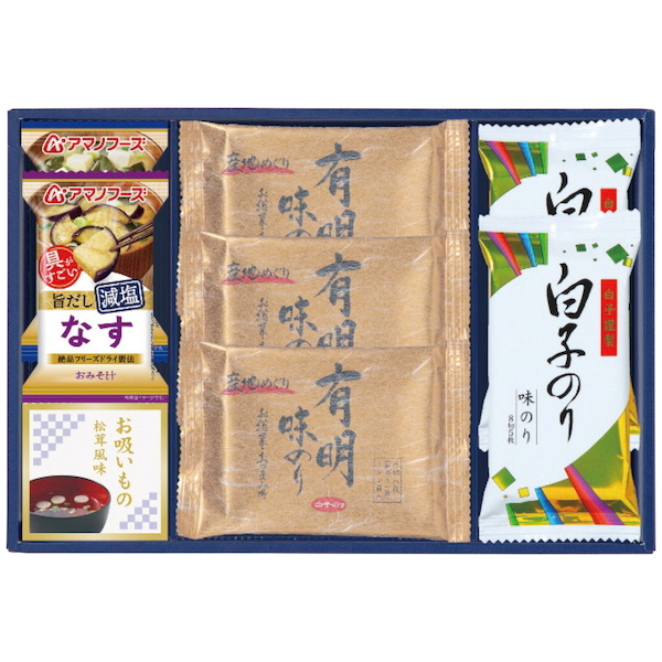[味之庵]永谷園＆白子味のり＆アマノフーズ詰合せ