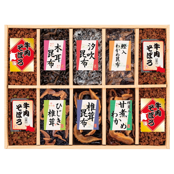 [廣川昆布]風味彩々 10品佃煮詰合せ