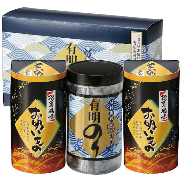 有明のり・永谷園松茸風味お吸い物詰合せ