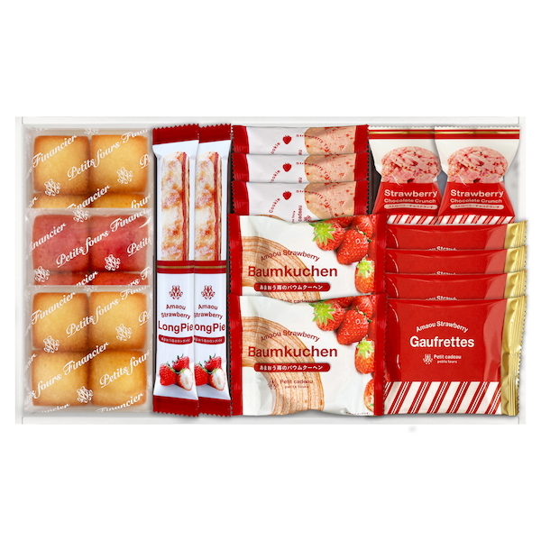 あまおう苺バウムクーヘン＆プチガトー　ギフトボックス