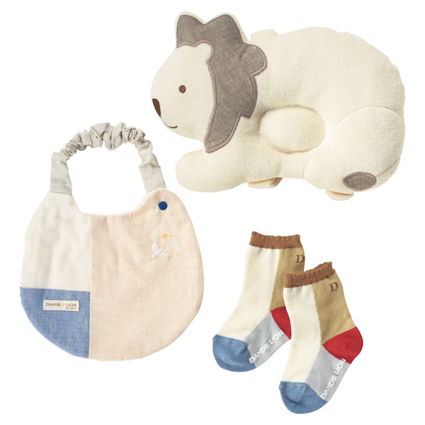 [ダンデライオン]出産お祝いピロースタイセットライオン