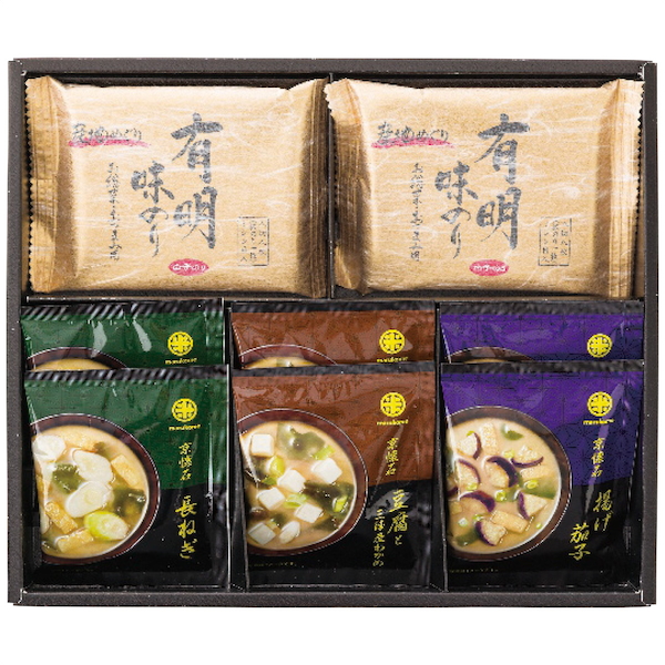 京懐石おみそ汁＆有明味のり詰合せ