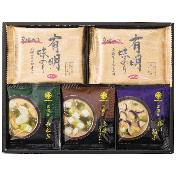 京懐石おみそ汁＆有明味のり詰合せ
