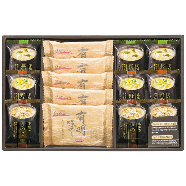 フリーズドライみそ汁＆有明味のりセット