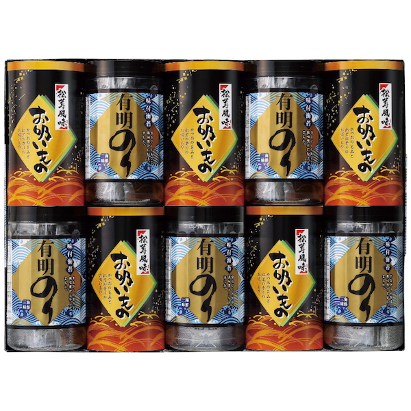 有明のり・永谷園松茸風味お吸い物詰合せ