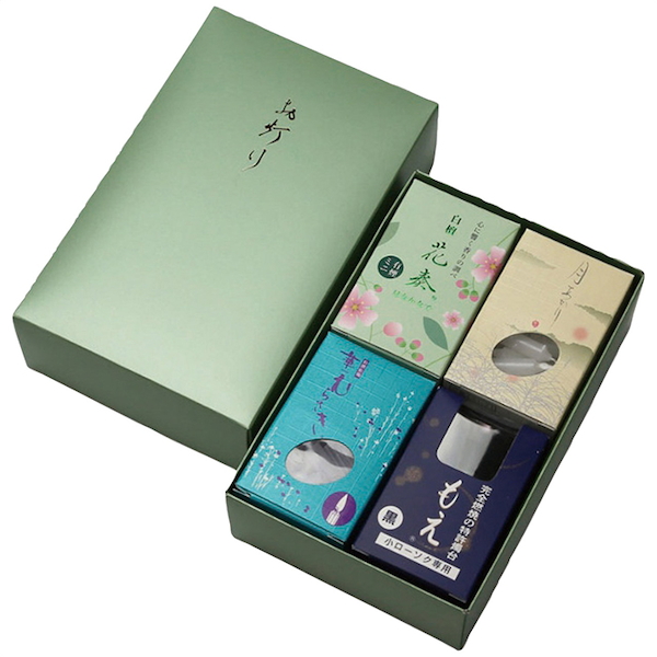 [東海製蝋]燭台・ローソク・線香セット4箱入