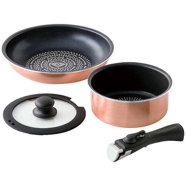 ククナ ダイヤモンドコート着脱鍋4点セットB