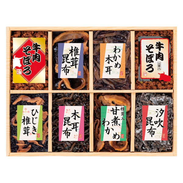 [廣川昆布]風味彩々 8品佃煮詰合せ