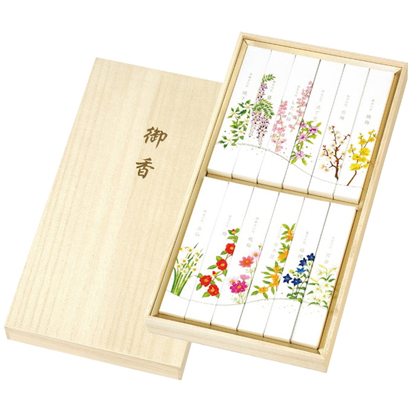 [カメヤマ]名香月の花 線香12種セット