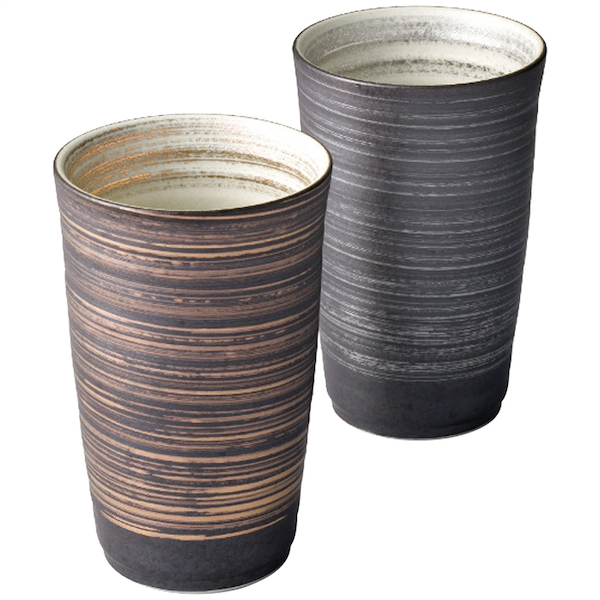 有田焼 金銀刷毛 ペア陶酒杯