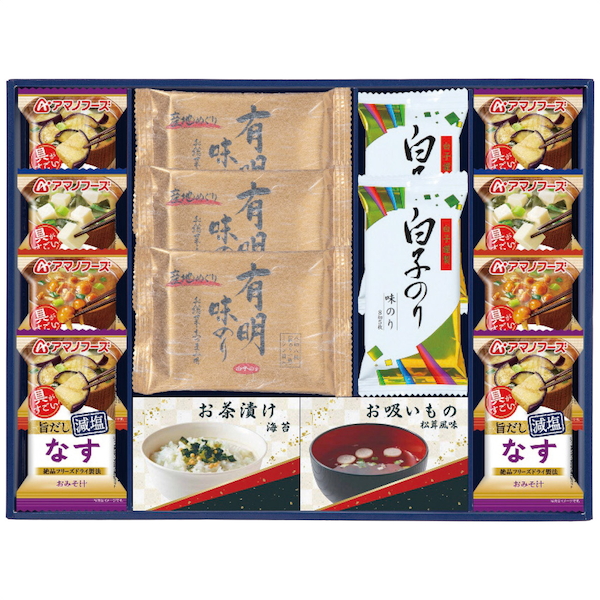 [味之庵]永谷園＆白子味のり＆アマノフーズ詰合せ
