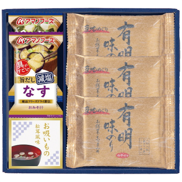 [味之庵]永谷園＆白子味のり＆アマノフーズ詰合せ
