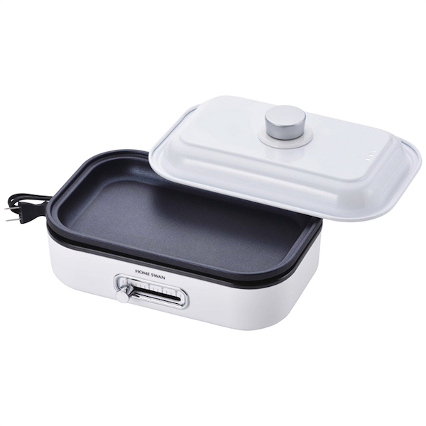 [ホームスワン]ソロホットプレート(蓋付)