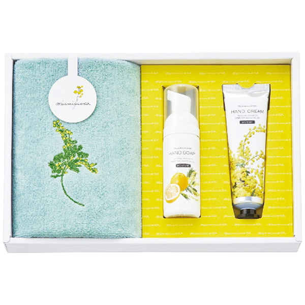 ミアミモザ ウォッシュタオル＆コスメセット