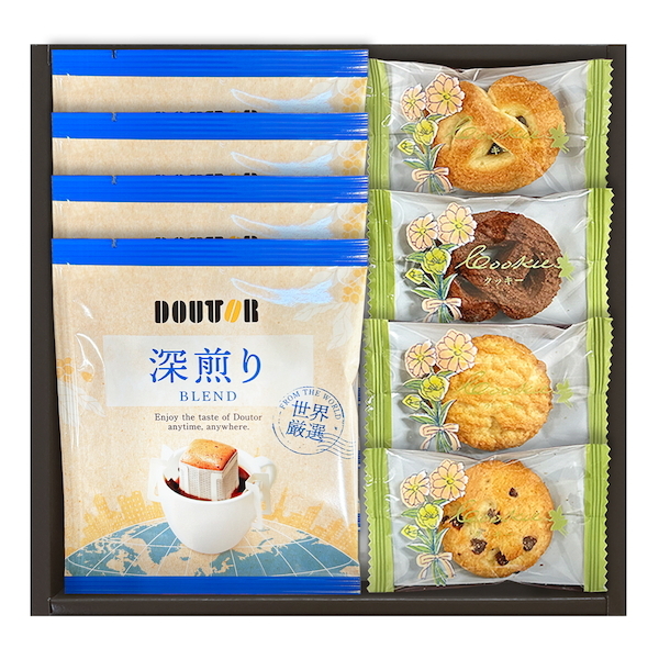 ドトールコーヒと4種類のクッキー詰合せ