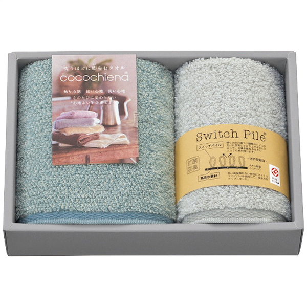 ココチエナ フェイス・ウォッシュタオルセット