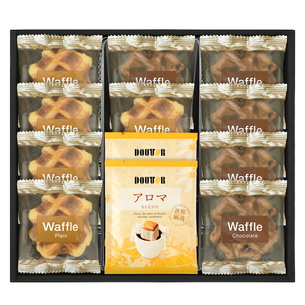 ドトールコーヒー&2種類のベルギーワッフルコンボ