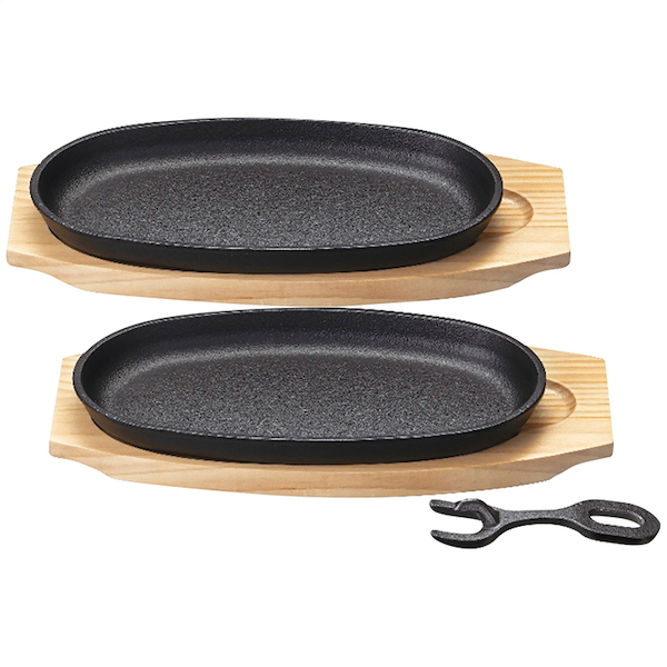 鉄鋳物小判ステーキ2枚セット