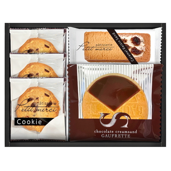 キャラメルレーズンサンド&ざっくりクッキー・ゴーフレット詰合せ