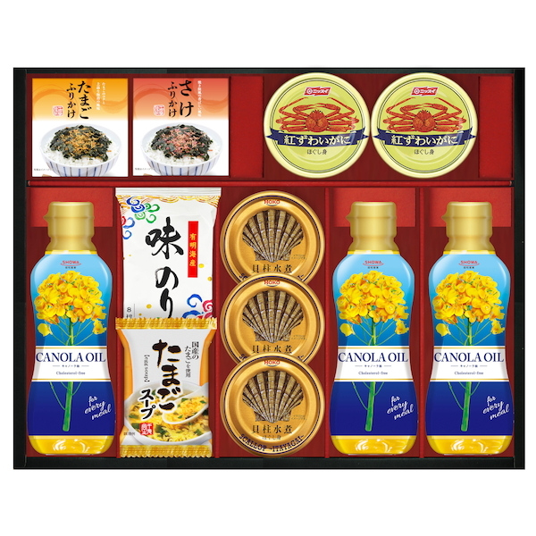 SHOWAキャノーラ油&のり・たまごスープ詰合せ