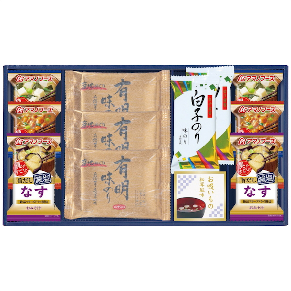 [味之庵]永谷園＆白子味のり＆アマノフーズ詰合せ