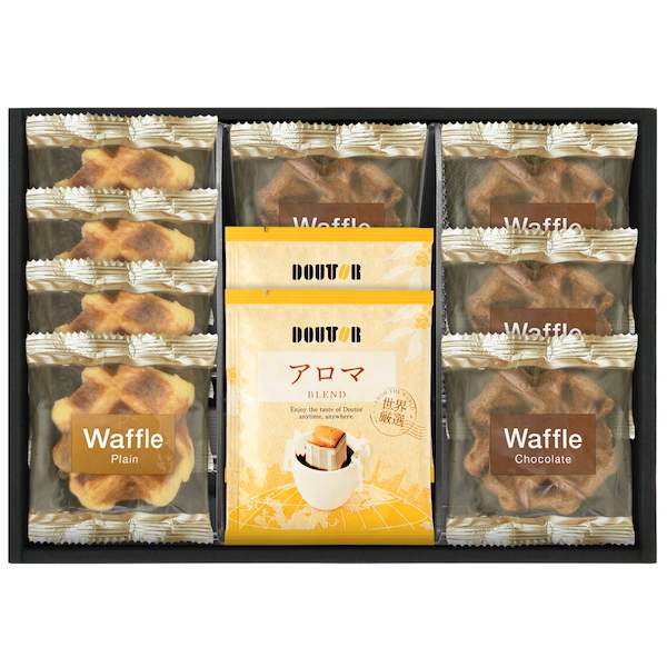 ドトールコーヒー&2種類のベルギーワッフルコンボ