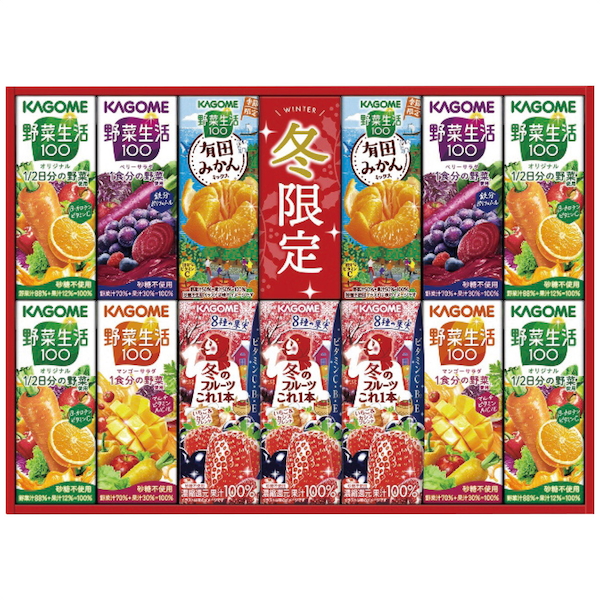 [カゴメ]すこやかウィンターバラエティギフト(紙容器)