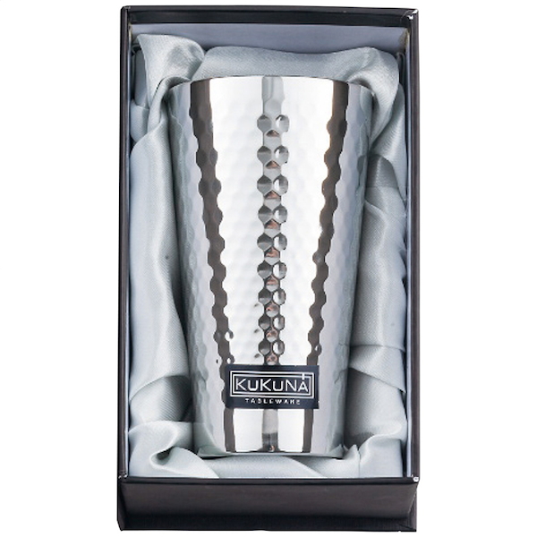 ククナ ステンレスタンブラー350ml(ミラー､槌目仕上げ)