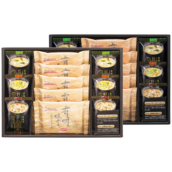 フリーズドライみそ汁＆有明味のりセット
