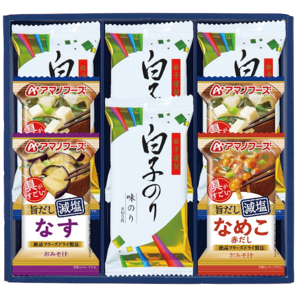 [味之庵]アマノフーズ＆白子味のり詰合せ