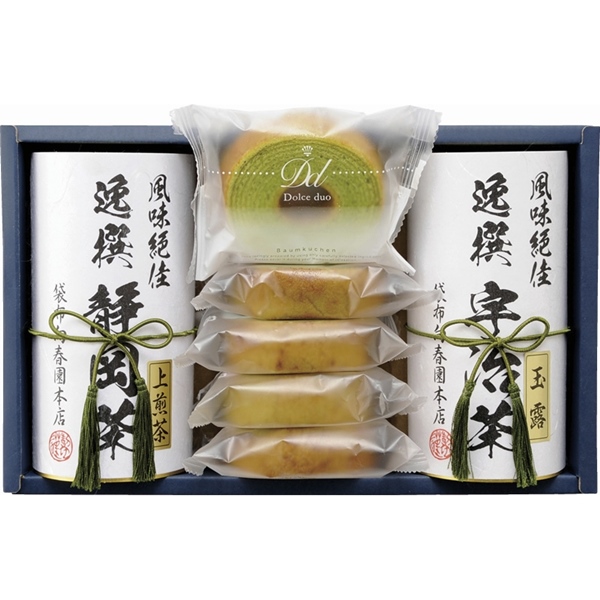 [袋布向春園本店]こだわり日本茶こだわりセット「露」