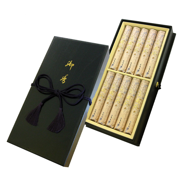 [花琳シリーズ]飛燕　桐塗箱　紐付10入[短寸]