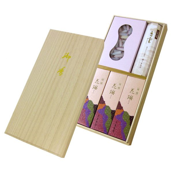 [詰め合わせシリーズ]特撰花琳ミニローソク　二種香　桐箱