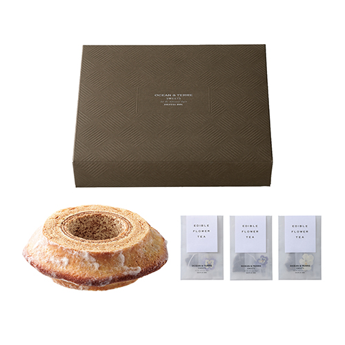 [OCEAN&TERRE SWEETS]エディブルフラワーティー＆バームクーヘン