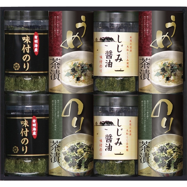 有明海産&しじみ醤油味付のり・お茶漬け詰合せ